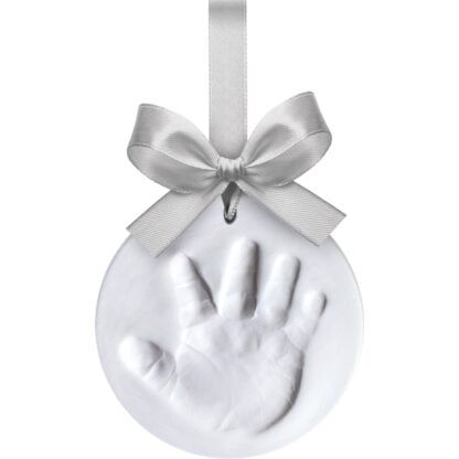 Kit Enfeite Mão com Fita Prateada (Happy Hands Ornament Kit Silver Ribbon)