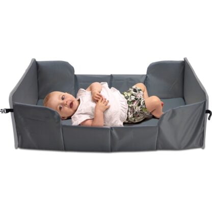 Cama de viagem cinza (0-6m) (Traveller Grey melange) - Image 5